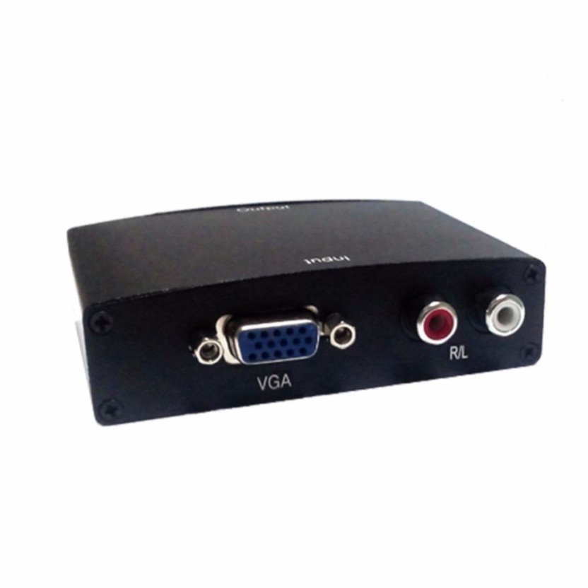 VGA + R/L to Hdtv + Charger - Hitam  ( 64965 )