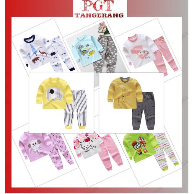 PGT  - Setelan Anak 0 - 4 Tahun Model 9 - 16 Pijama Anak Baju Anak Baju Panjang Celana Panjang