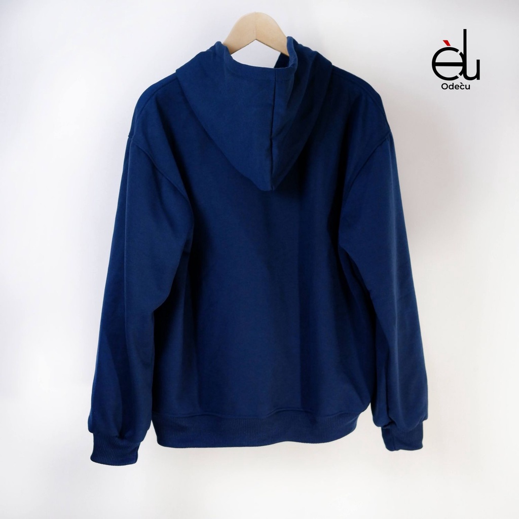 ODECU HOODIE PREMIUM NAVY SWEATER OVERSIZE WANITA PRIA