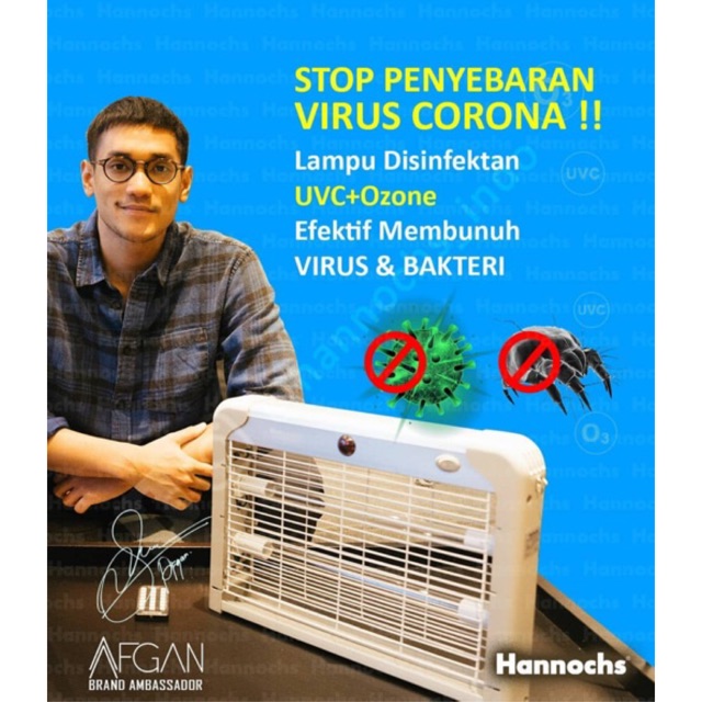 Lampu UV Hannochs - Lampu Desinfektan UVC Ozone Hannochs