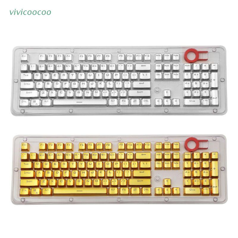 Vivi Keyboard Mekanik 104 Tombol Pbt Lapis Metal Untuk Cherry Mx