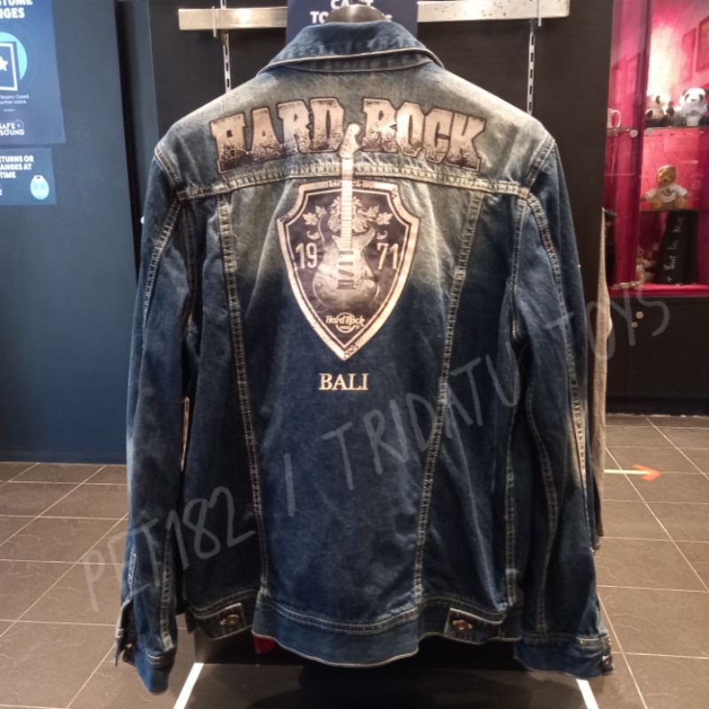 Jacket Hard Rock Bali Guitar Original Denim