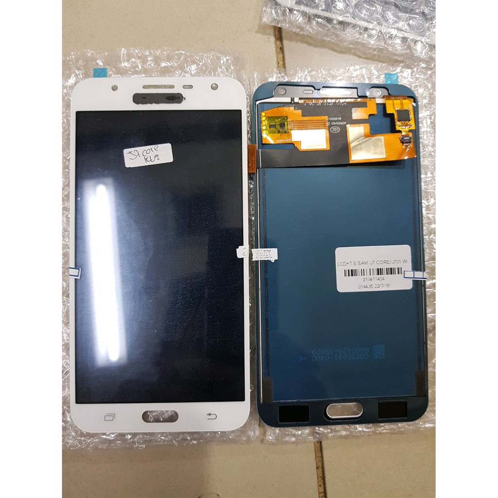 LCD 1SET SAMSUNG J701 J701F GALAXY J7 CORE ORIGINAL WHITE BISA KONTRAS