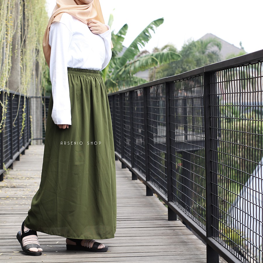 TERLARIS Rok Basic Polos / Rok Wolfis / Rok Polos Murah / Rok Basic Murah / Rok Santai / Rok Polos