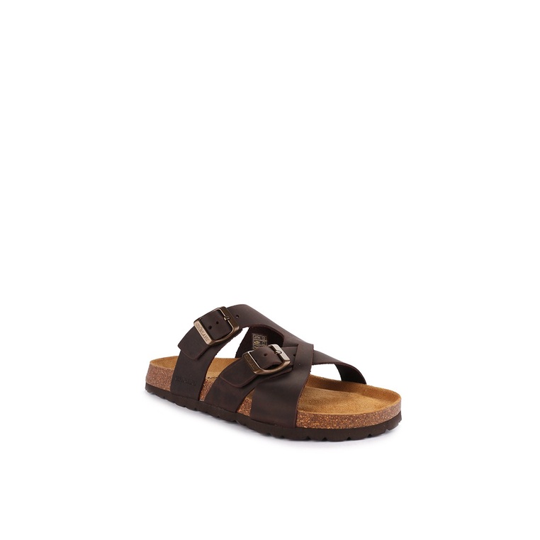 SANDAL SLIDE KULIT GRUNLAND PRIA ORIGINAL SLINGBACK ASLI COKLAT GRM03