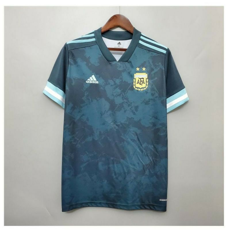 Jersey Argentina Away 2021 Copa America Biru Navy Grade Ori Terbaru