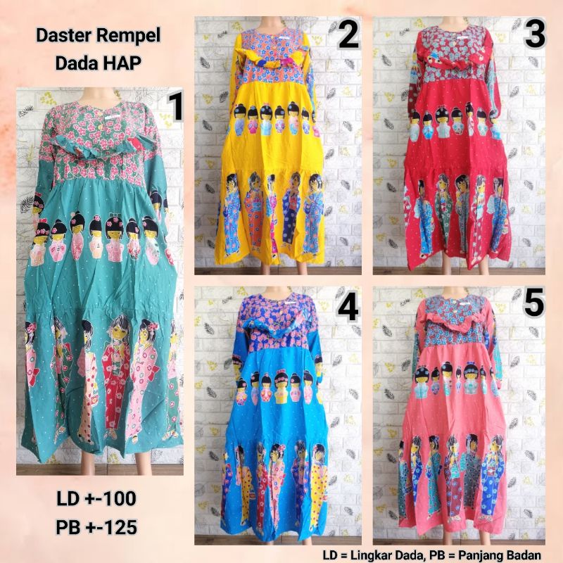 LD Rempel Dada HAP Longdress Rayon Adem Busui Friendly BU TEJO WIBU