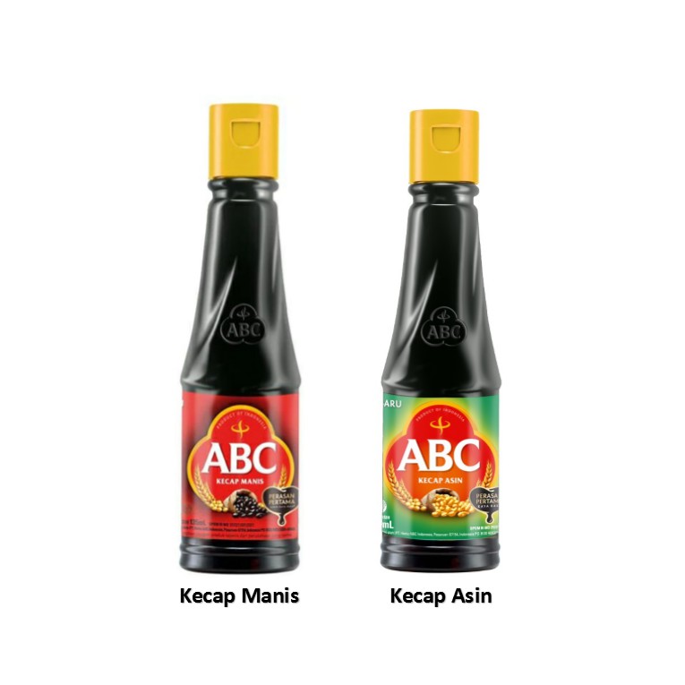 Abc Kecap Asin 133 ml / Manis 135 ml kemasan Botol