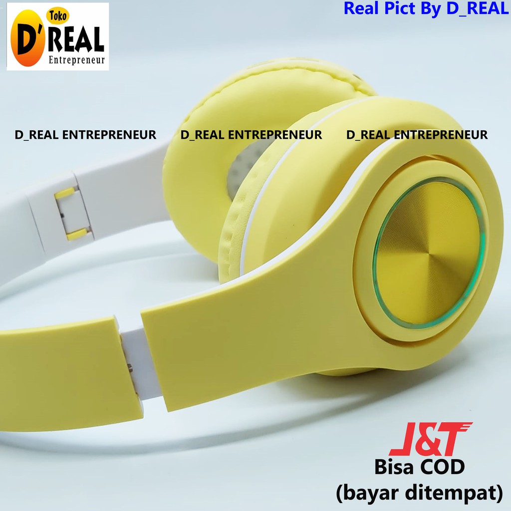 Macaron Headphone Bluetooth B39 Wireless MegaBass Kualitas Premium