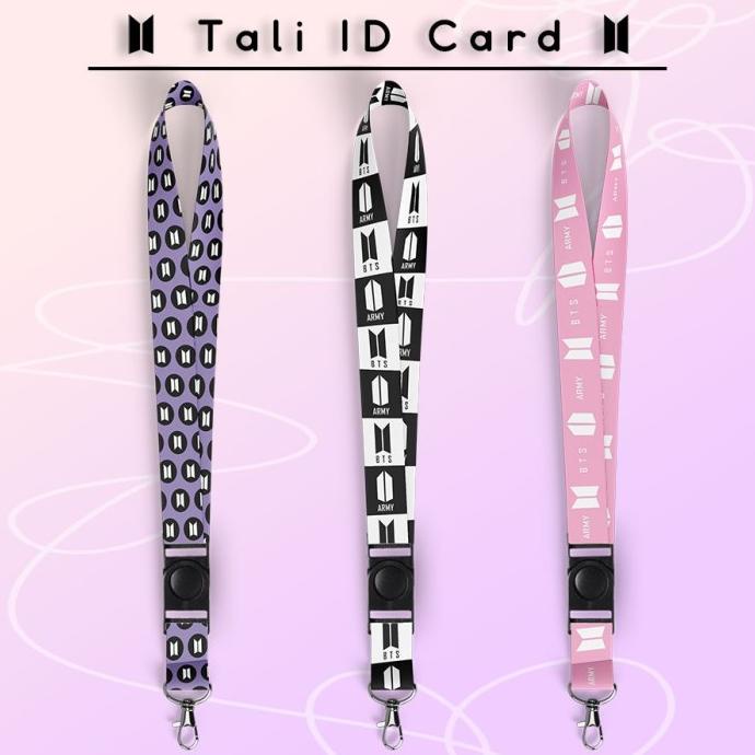 

Open DS] AB82 BTS KPOP STRAP LANYARD PANJANG KEYCHAIN TALI ID CARD
