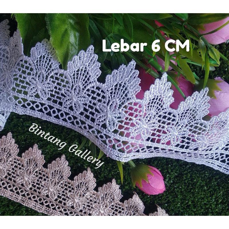 RENDA GYPER 4 &amp; 6 CM / YARD UNTUK AKSESORIS MAHAR