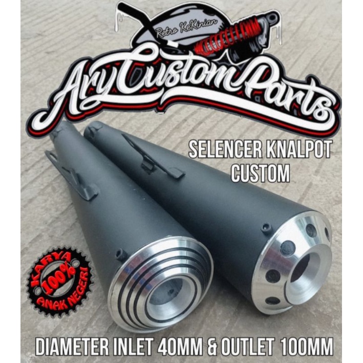 Knalpot custom Stainles w175 japstyle bobber caferacer bratstyle tiger gl pro cb 100 megapro scorpio dll besi arnium-1
