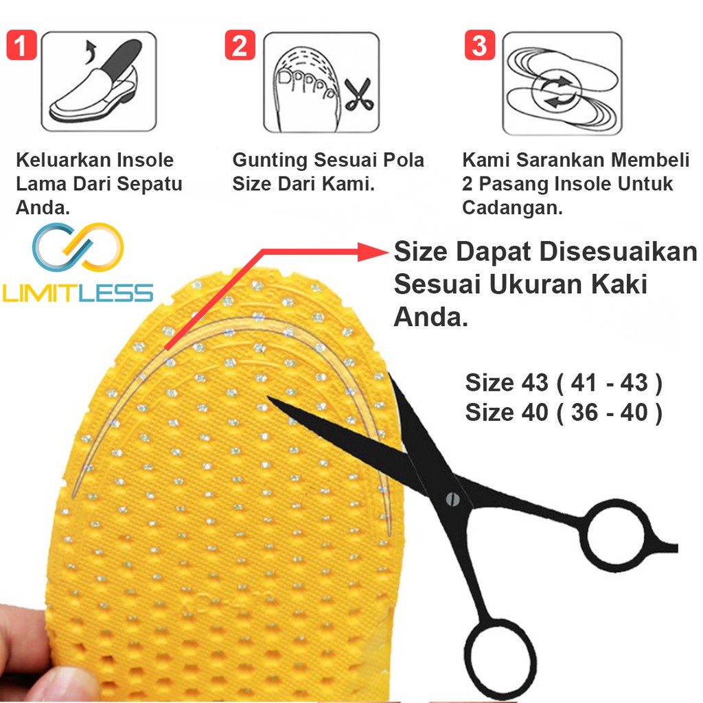 Insole Sepatu EVA Injection Phylon Anti Panas Bau Dan Jamur Insole Sepatu Insol Alas Kaki Sepatu Empuk Murah