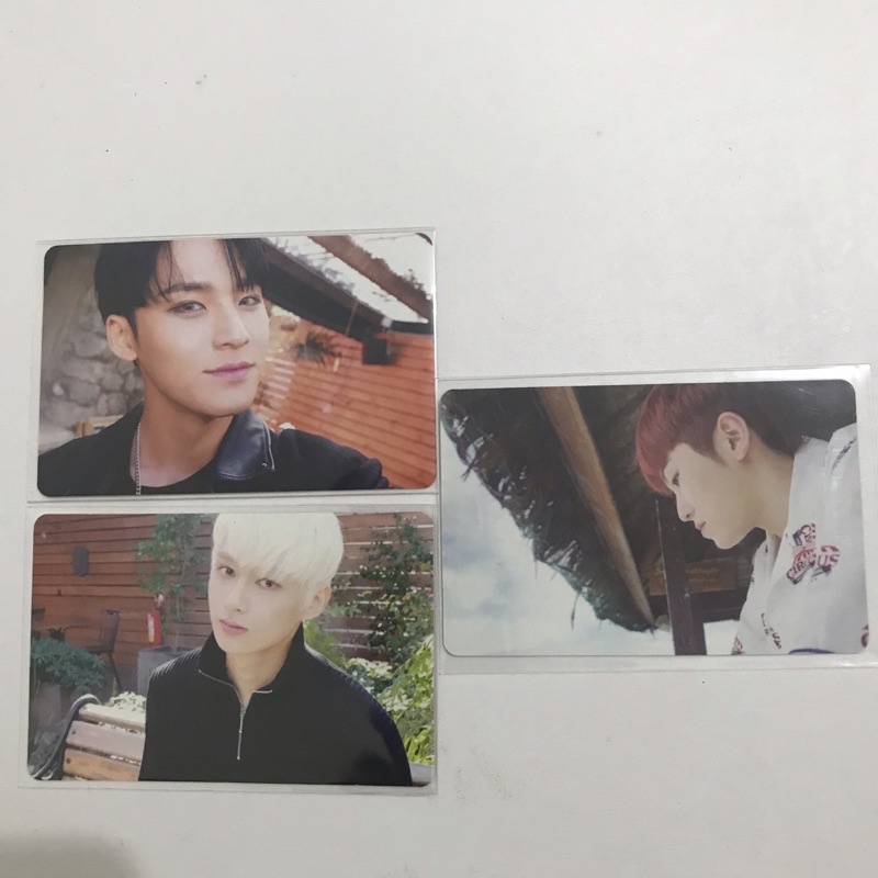 Photocard PC Seventeen Teen Age TA Mingyu Jun Woozi Orange White Green