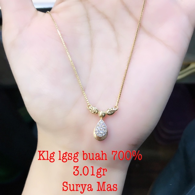 Kalung buah dewasa emas 700%