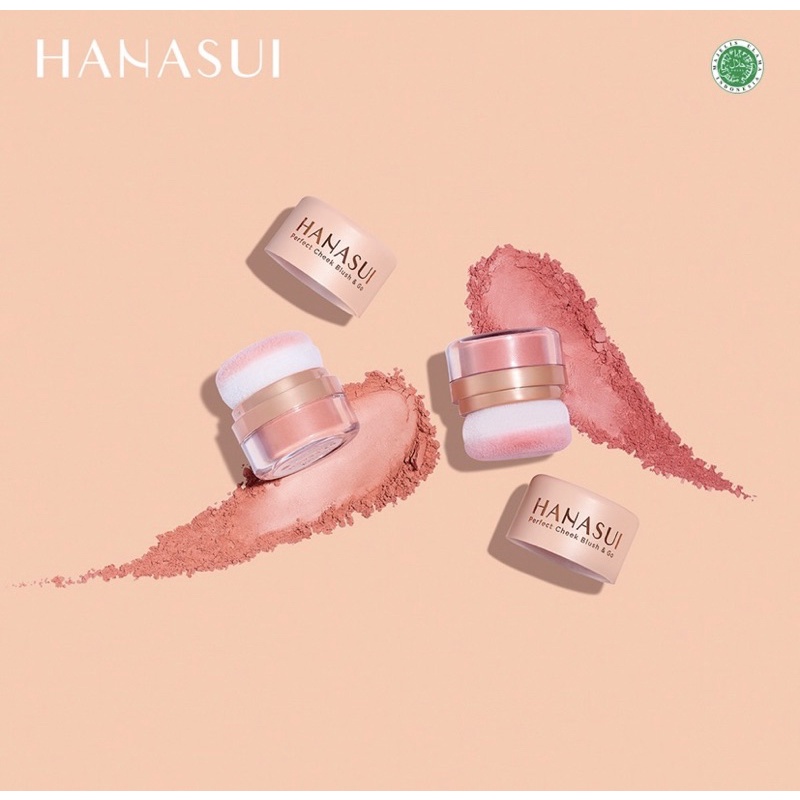 HANASUI PERFECT BLUSH ON &amp; GO POWDER /BUBUK PERONA PIPI/BLUSH ON HANASUI