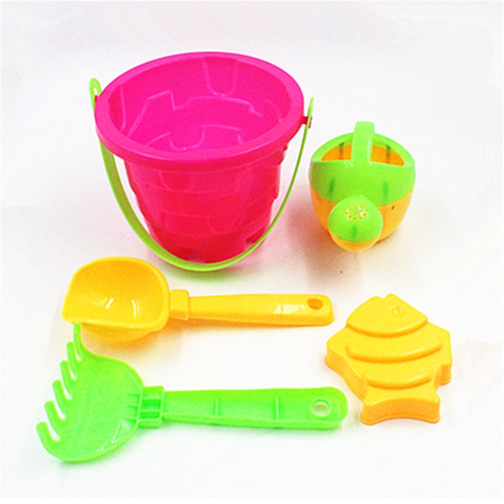 【Theredsunrisesiwy.id】Kids Beach Castle Bucket Spade Shovel Rake Water Tools Kids Beach Sand Tool Toys