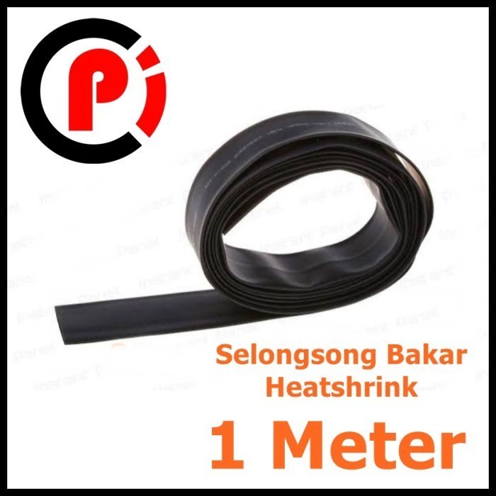 Heatshrink 40mm Selang Bakar 1Meter 1M Selongsong Ciut Bungkus Kabel