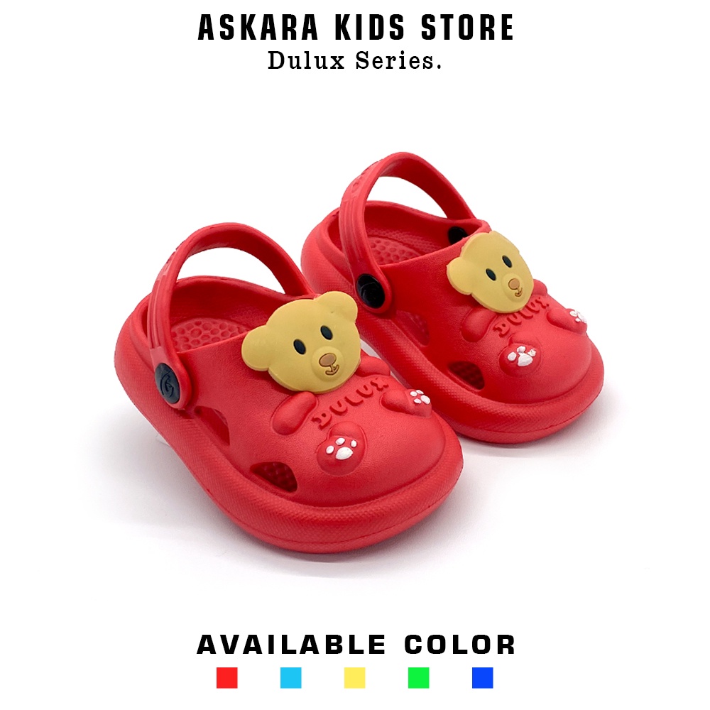 Askara Sandal baim anak laki-laki model karakter beruang lucu terbaru