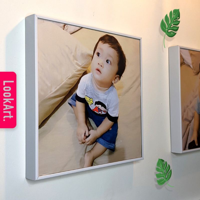 Paket Hemat 5 Pcs Cetak + Bingkai Foto Frameblok Ukuran 8R / 20x20 cm