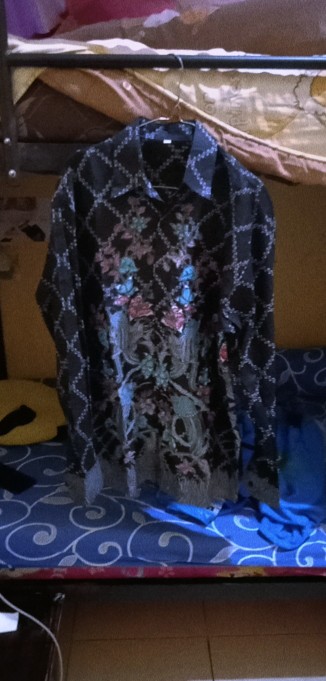 Batik Couple Gamis Batik Maura Sania Ruffle Ori Ndoro Jowi Dnt Size M L Xl Xxl All Size