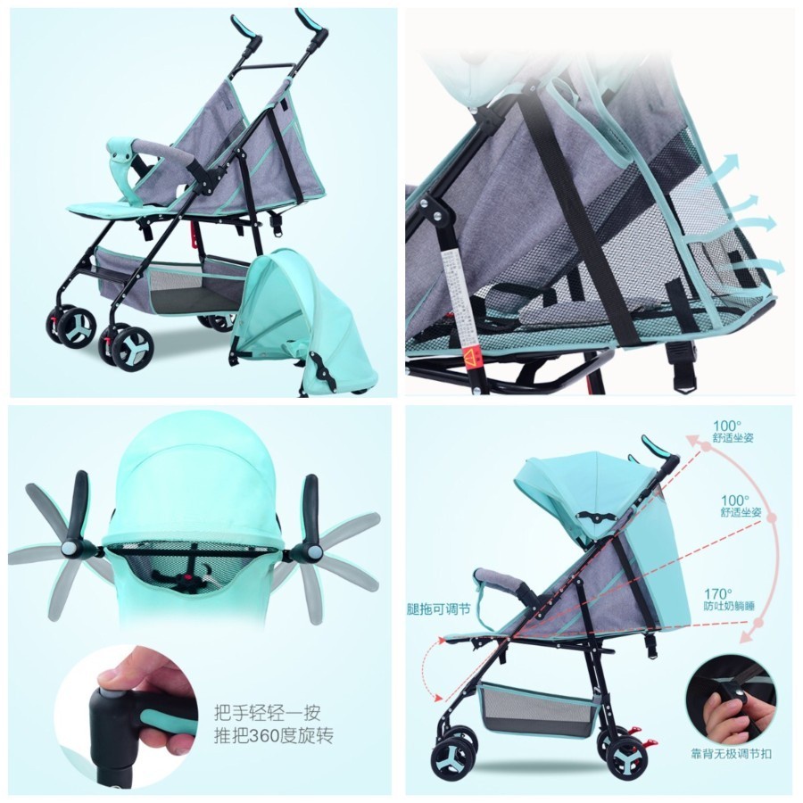 Stroller Baby [Tipe B] Kereta Dorong Bayi Anak Kecil Stroler Lipat