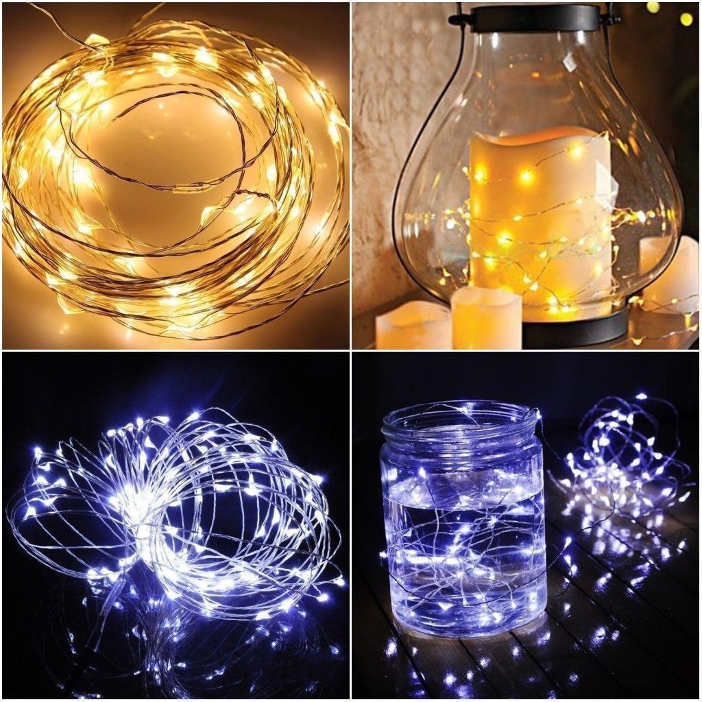 Hot Sale/10M 100leds Baterai Dioperasikan Mini LED Kawat Tembaga String Fairy Lights