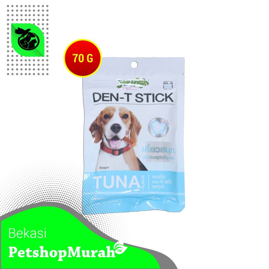 JERHIGH Snack dog Dental Anjing DEN-T Stick MILK 70gr makanan cemilan