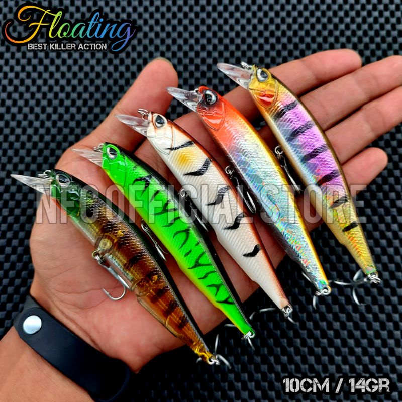 Lure minnow floating 10 cm 14 gram LONG CAST Best Killer Action