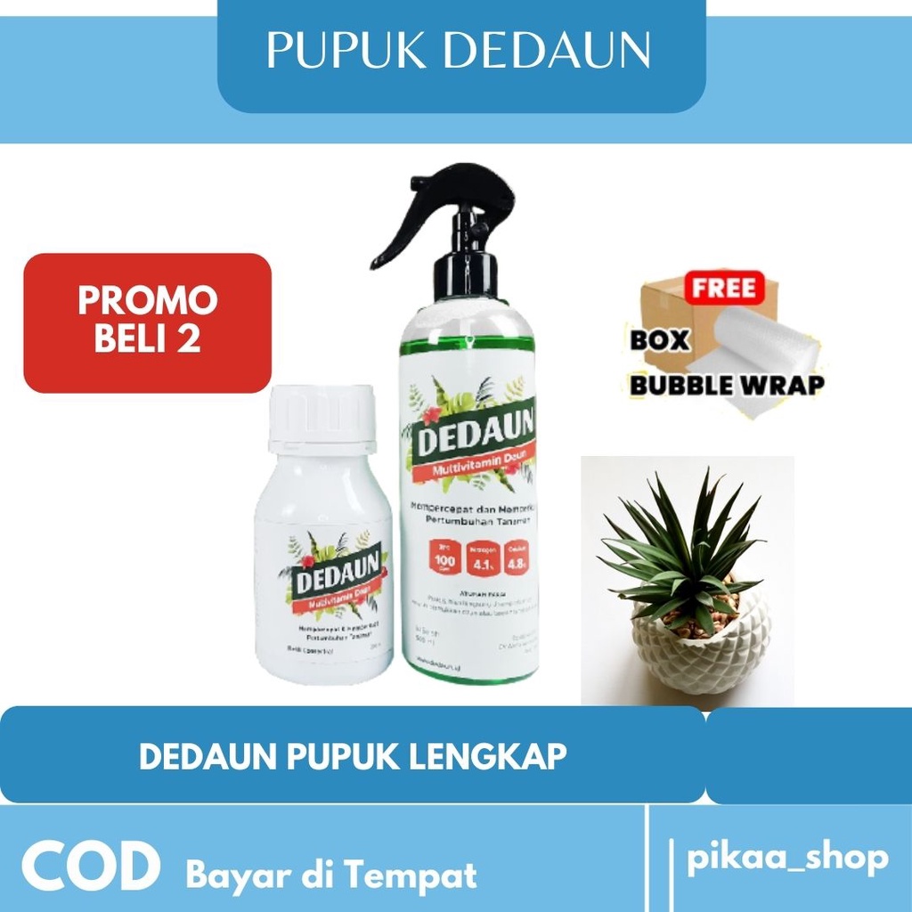 [ORIGINAL] DEDAUN Pupuk Cair Tanaman Hias Vitamin Daun Plus Kilap Daun Penyubur Semua Jenis Tanaman
