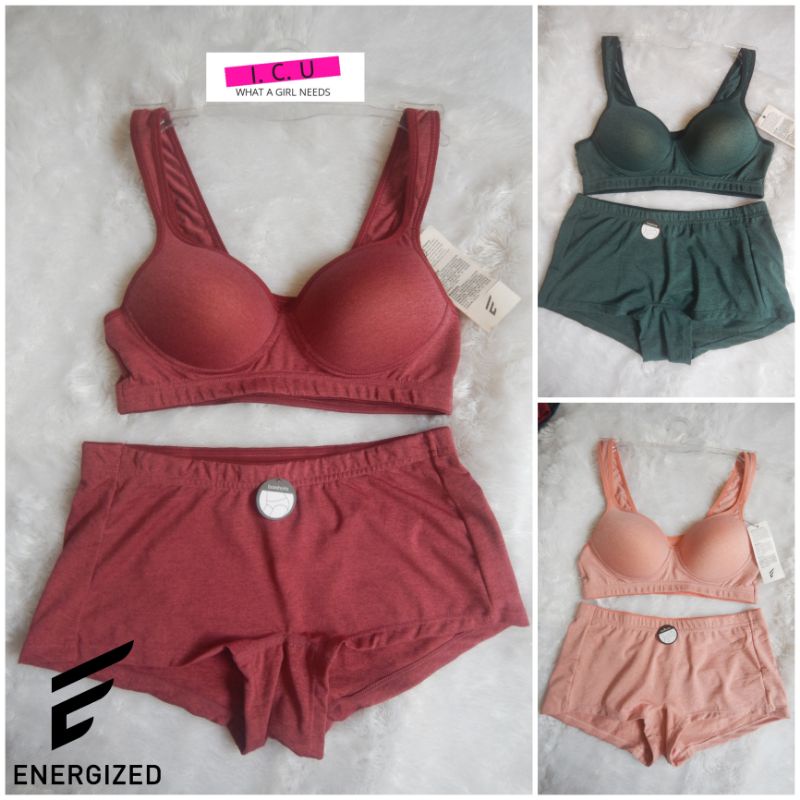 Sport Set Pakaian Dalam Olahraga Wanita Activewear Original Energized by Pierre Cardin 701-100007 Si