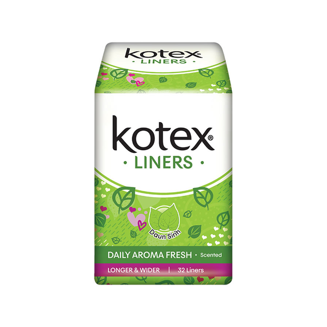 Kotex Pantyliner Daun Sirih Scented Longer & Wider 32 pcs