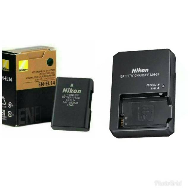 Paket baterai/charger camera Nikon D3200