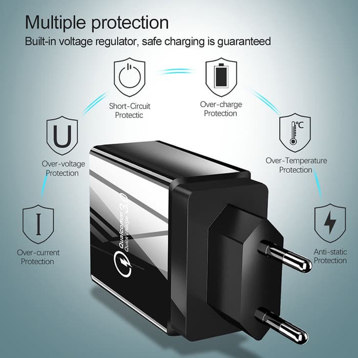 Charger 4 port USB Quickcharger QC3.0 SANTAC