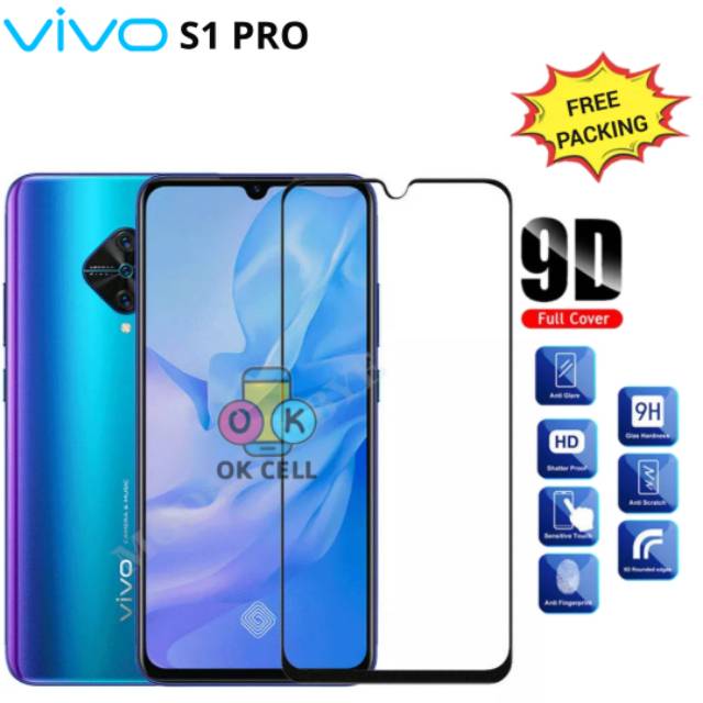 TG Anti Gores Layar Vivo S1 Pro Tempered Glass 5D 9D Full Cover Guard Screen Protector Premium