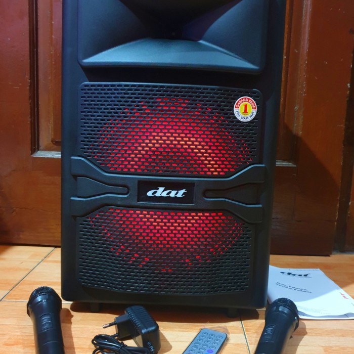 ✔⭐⭐⭐⭐⭐ Audio Speaker portable meeting DAT 12"inch + Mic 2pcs wireless