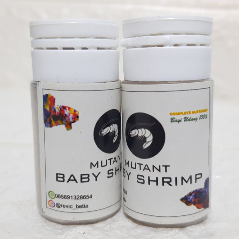 BABY SHRIMP SUPER QUALITY Netto 5gr &amp; 10 gr .Pakan Cupang, Bayi Udang, Pakan Ikan Hias