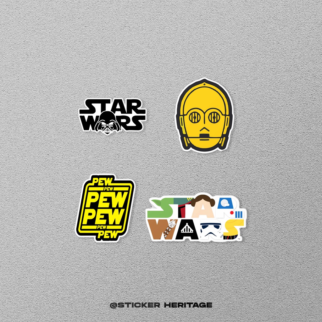 STICKER STIKER STAR WARS | STIKER TUMBLER HP | STICKER AESTHETIC STICKER LAPTOP