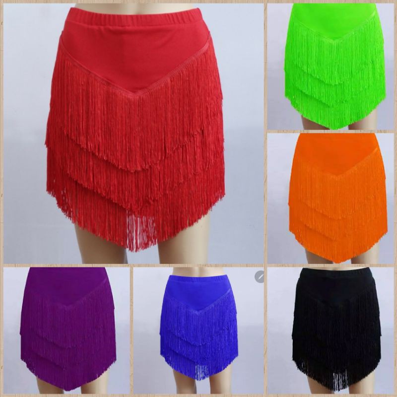 ROK BAJU KOSTUM PAKAIAN RUMBAI DANSA TARI SENAM OLAHRAGA WANITA V PDK