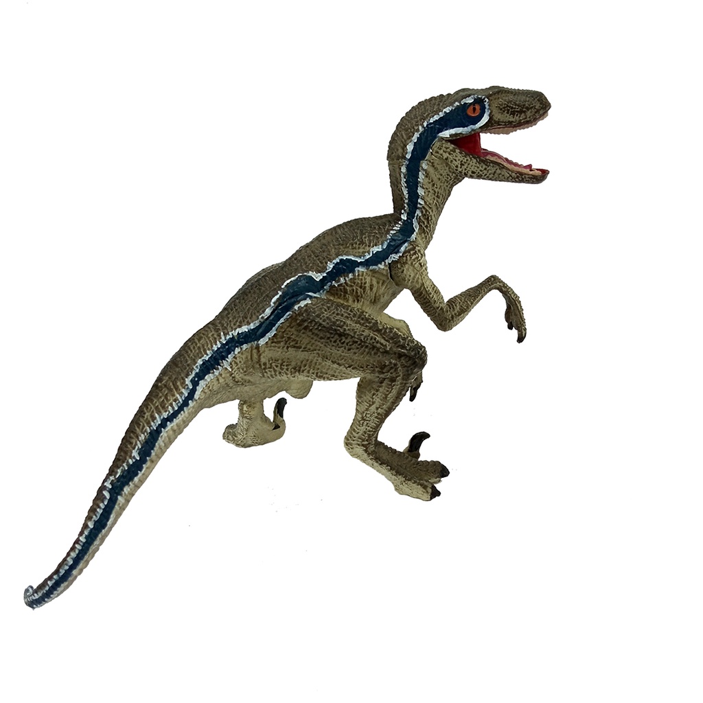 Velociraptor Blue Figure Dinosaurus Model Simulasi Dino