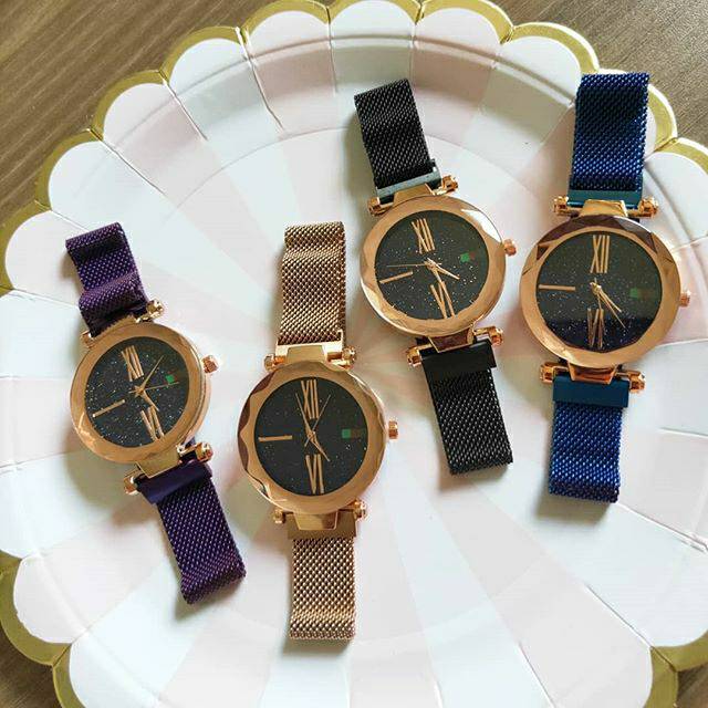 jam tangan wanita cewek fashion impor rantai besi