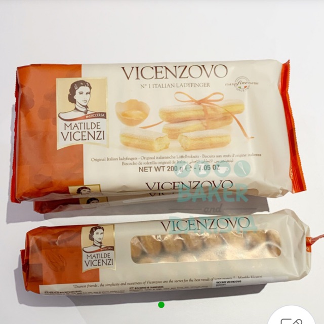 

Vicenzovo lady finger 200gr biscuit tiramisu savoiardi ladyfinger