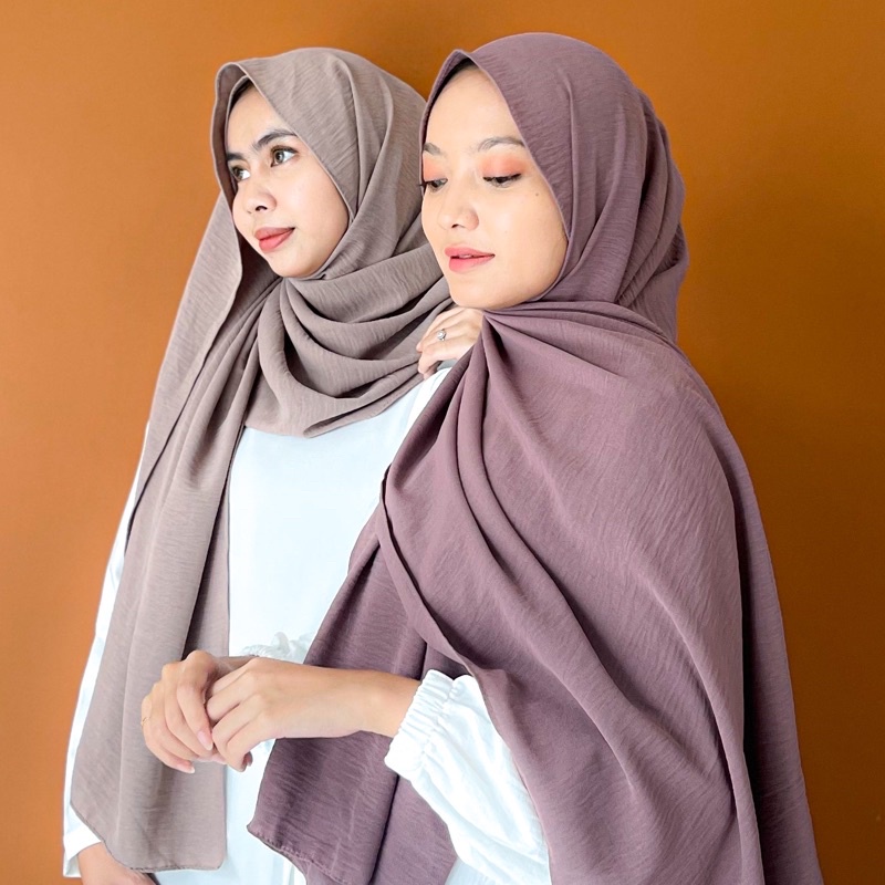 [Bisa COD] Hijab Pashmina Crinckle Airflaw Terbaru / Crinckle Airflaw Premium