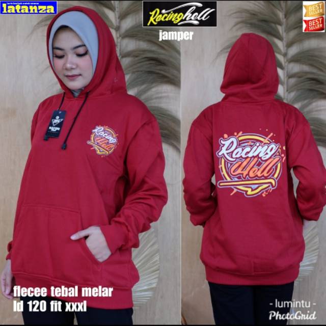 HOODIE RACING HELL RACERTEES UNISEX TERMURAH