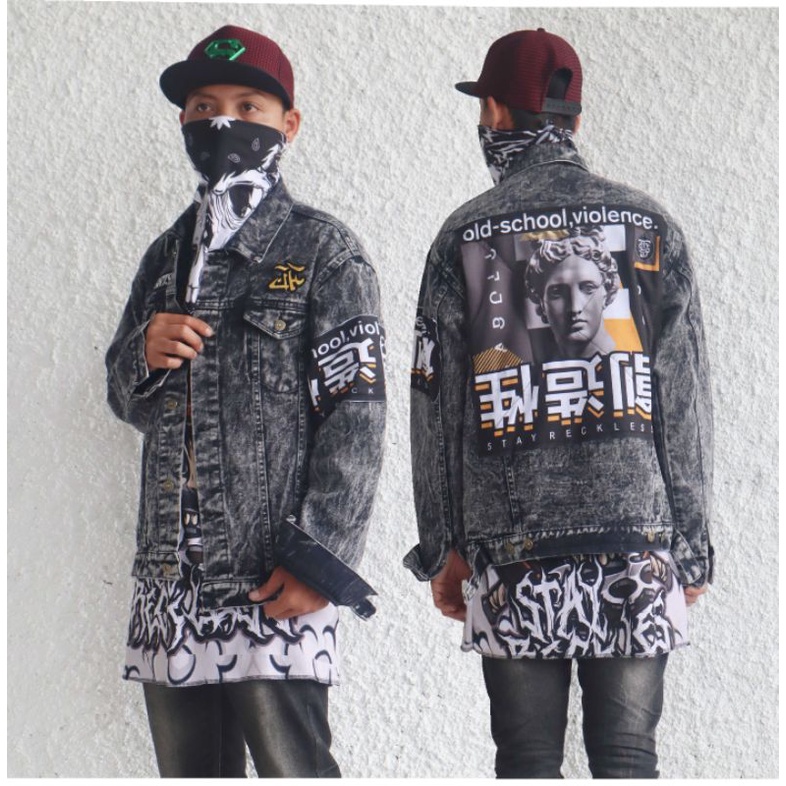 Jaket Jeans Pria| Jaket Jeans Pria Denim | Jaket Jens Unisex | Jaket Brutalist Denim Original