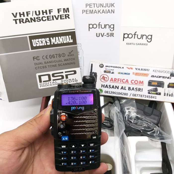 HT POFUNG UV 5R DUALBAND - HT DUALBAND POFUNG UV 5R GARANSI RESMI