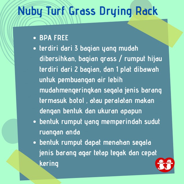 Nuby Turf Drying Rack - Green