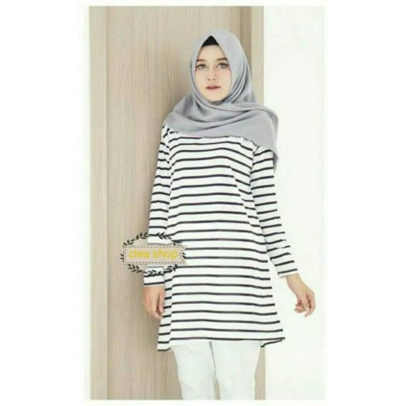 Cs Tunik salur lengan panjang