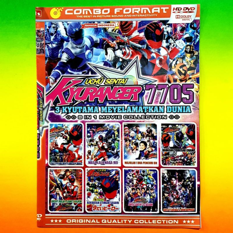 Kaset Film Super Hero Kyuranger Movie Collection 7705 - Kaset Film Aksi Anak Anak