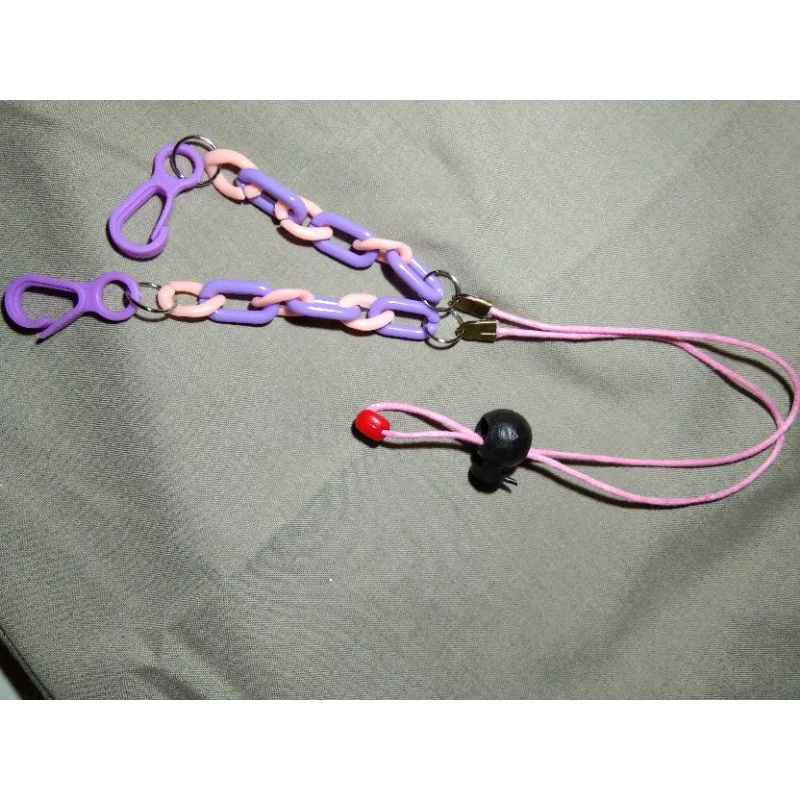 Tali masker Rantai 2in1/Strap Masker2in1 korea/konektor Masker Rantai/sambungan Masker,
